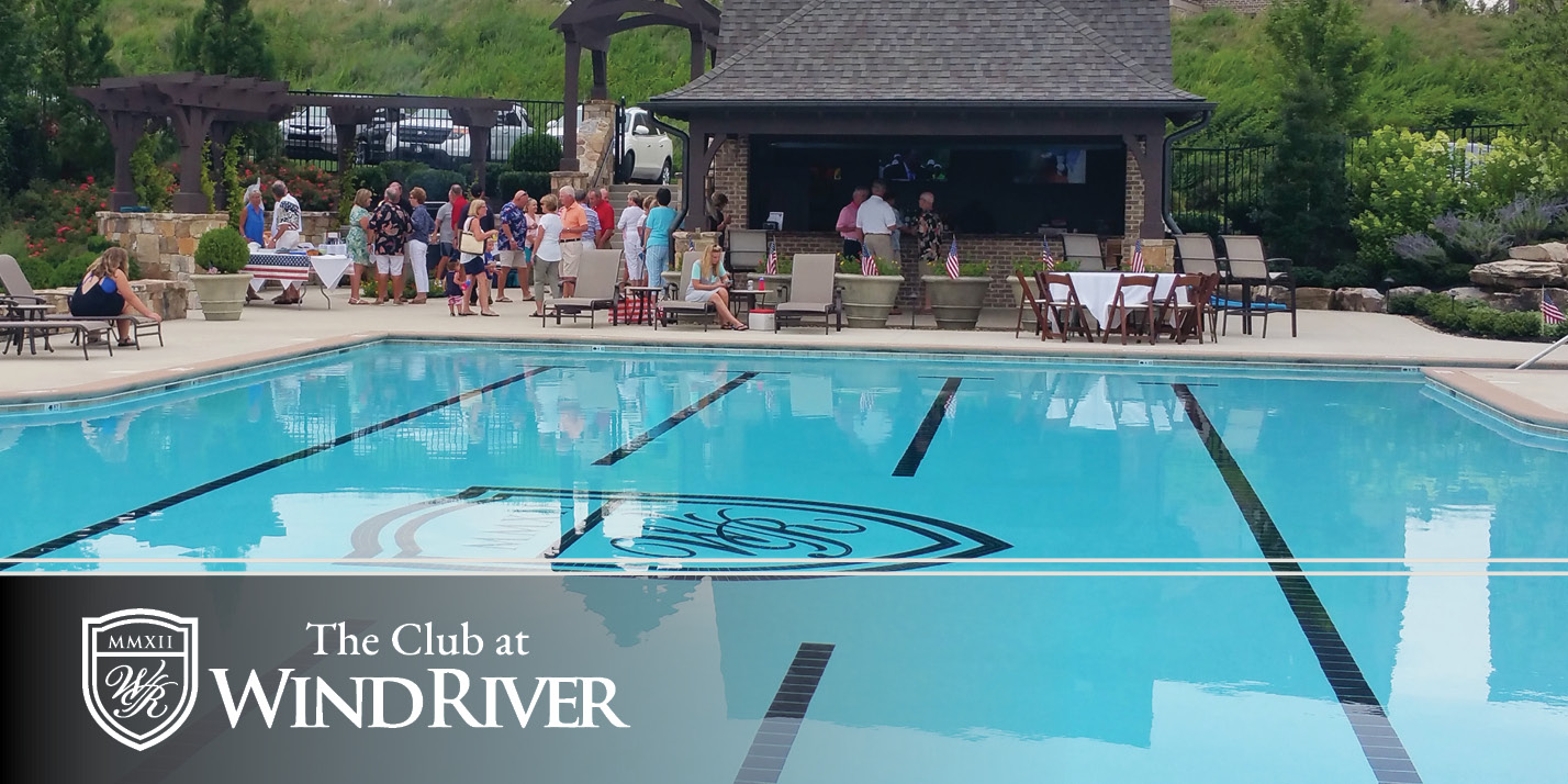 This image portrays Poolside Social by WindRiver Lakefront & Golf Community.
