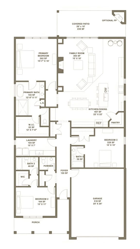 Elevation image #2 for 121 Driftwood Lane.