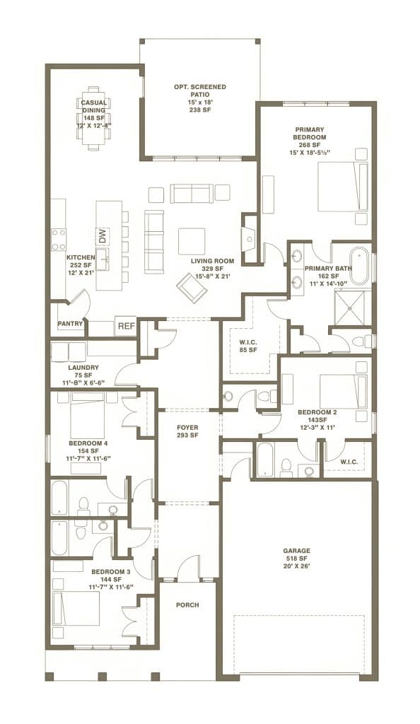 Elevation image #2 for 125 Driftwood Lane.